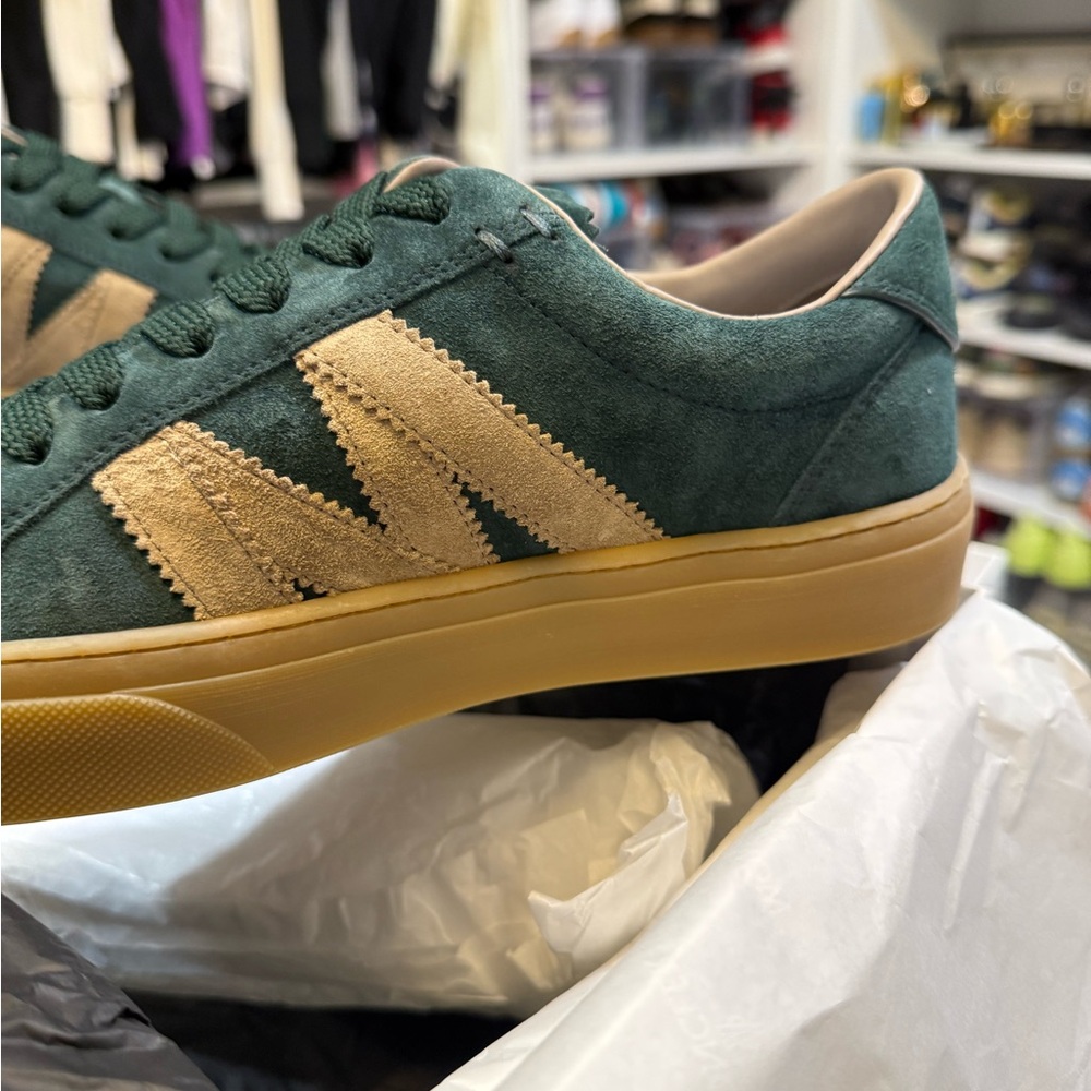 Montclair Monaco2  Green and Tan Men's Sneakers - size 9 - Picture 5 of 9